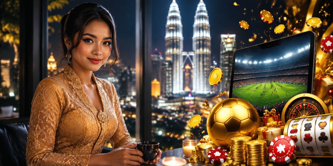 Pengguna Malaysia mengakses platform pertaruhan bola sepak iscr2u dengan pakaian kebaya