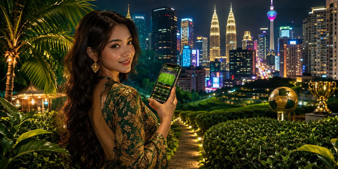 Pengguna mengakses platform kasino mudah alih iscr2u bergaya batik di Kuala Lumpur
